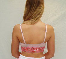 Load image into Gallery viewer, Tallulah Pink Lilac Lace Trim Bralette