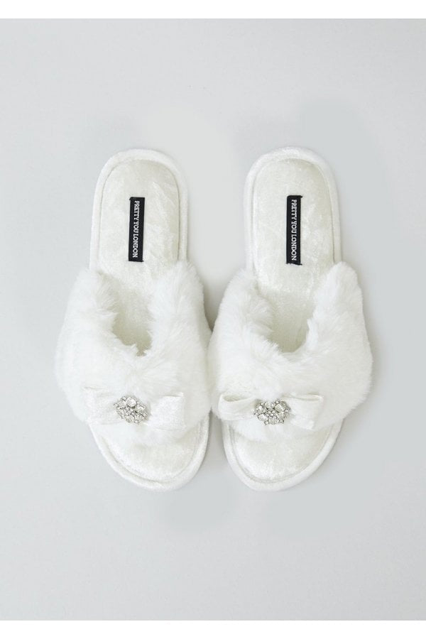 Pretty You Amelie Slippers - ivory