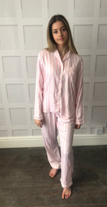 Tallulah Pink Pink Candy Stripe Pyjama Bottoms