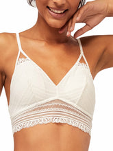 Load image into Gallery viewer, Tallulah Pink White Lace Trim Bralette