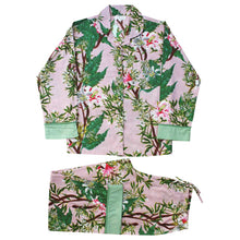 Load image into Gallery viewer, Pink Stargazer Lily Print Cotton Pyjama Set