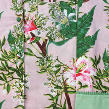 Load image into Gallery viewer, Pink Stargazer Lily Print Cotton Pyjama Set